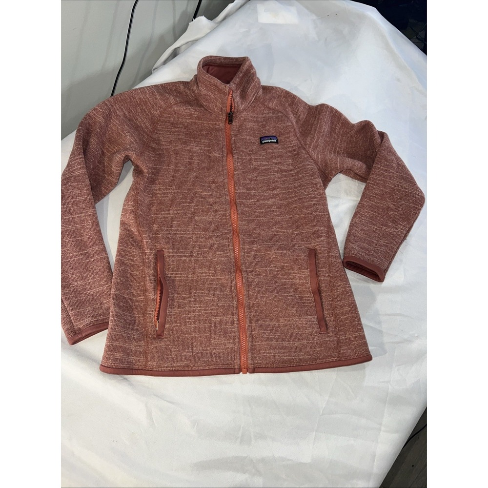 Patagonia Jacket Girls‎ L 12 Rose Better Sweater Hiking Camping Outdoors Cas 400